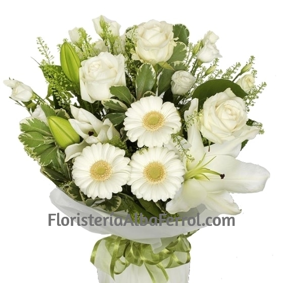 Bouquet Variado tonos Blancos