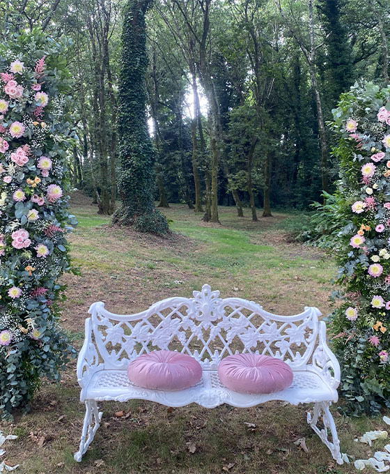 Decoración de exterior para bodas
